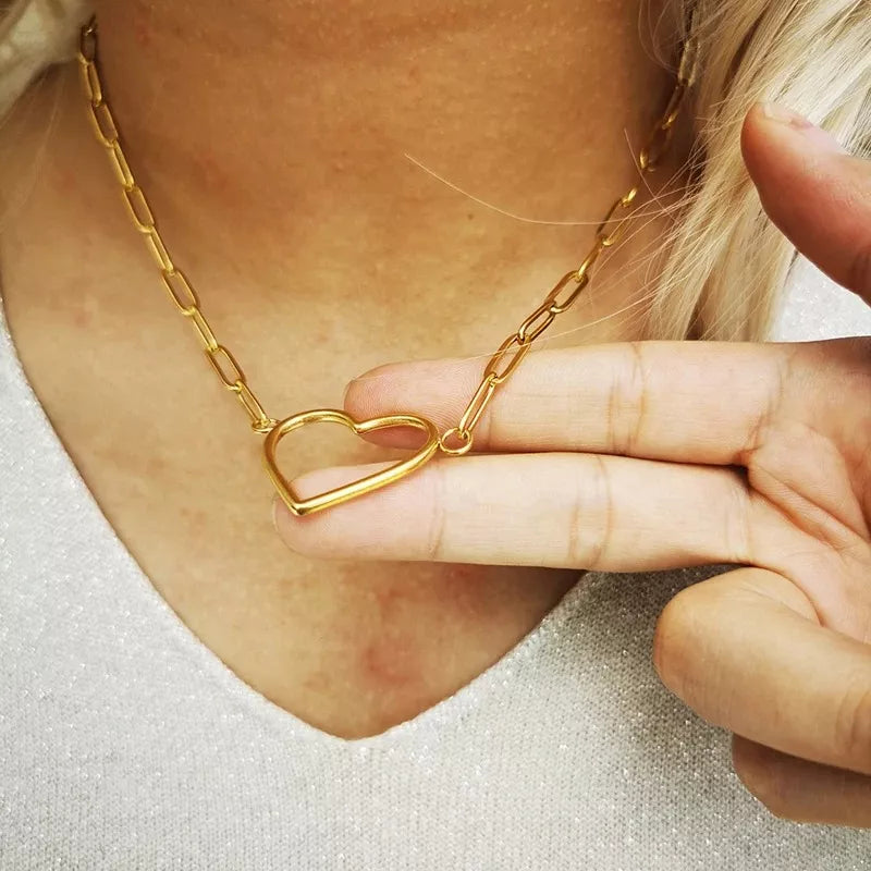 14K Gold Plated Heart Necklace