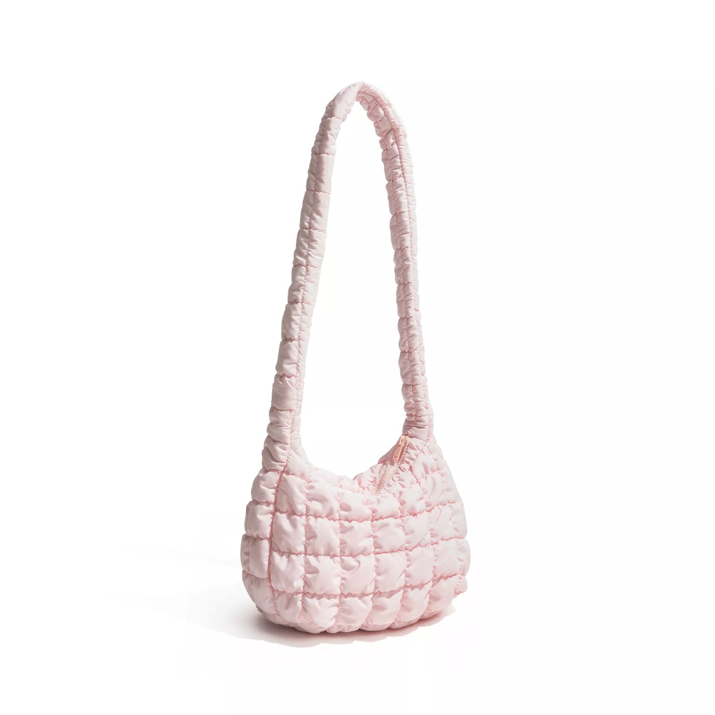 Nylon Padded Down Crossbody Satchel – Versatile & Stylish Shoulder Bag for Women