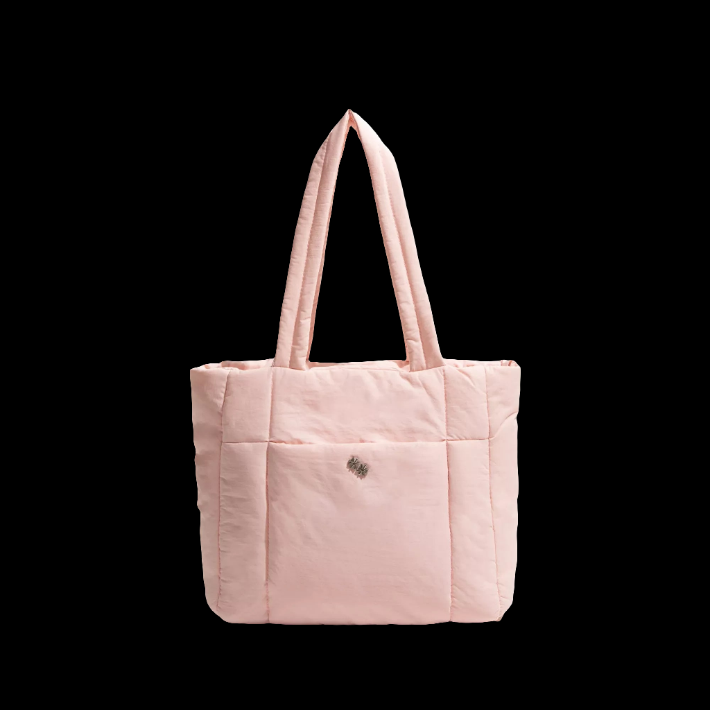 Large Capacity Nylon Tote Handbag with Padded Design and Cotton Straps