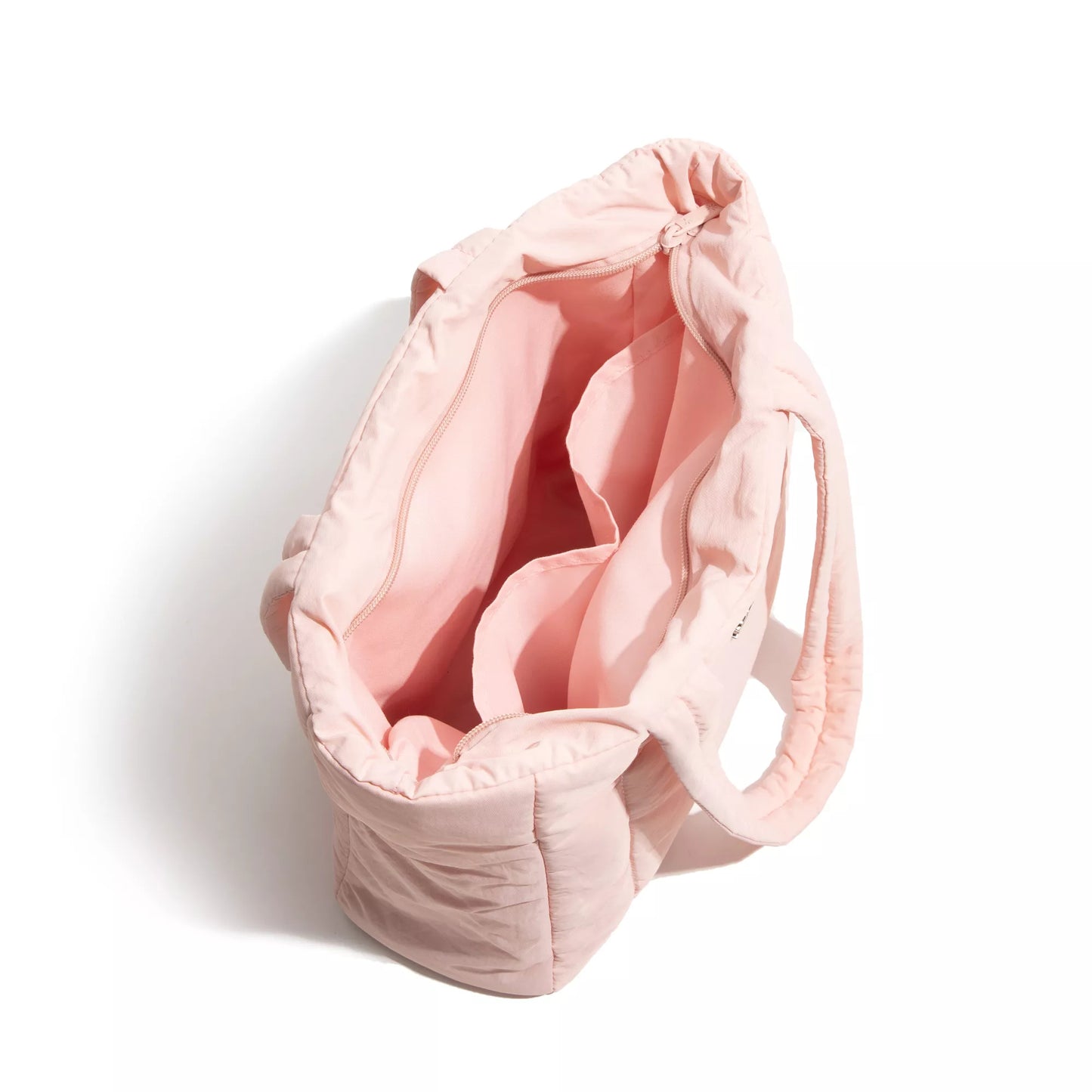Large Capacity Nylon Tote Handbag with Padded Design and Cotton Straps