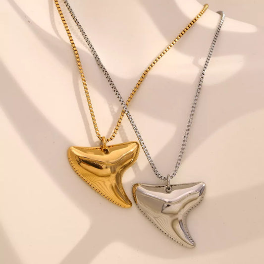 Gold Plated Irregular Triangle Pendant Necklace for Women