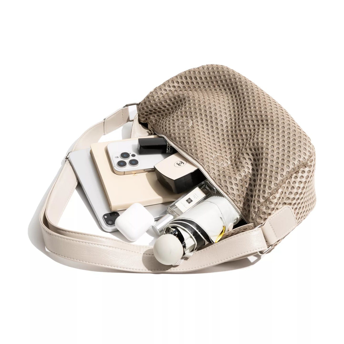 Korean Style Mesh Shoulder Phone Purse