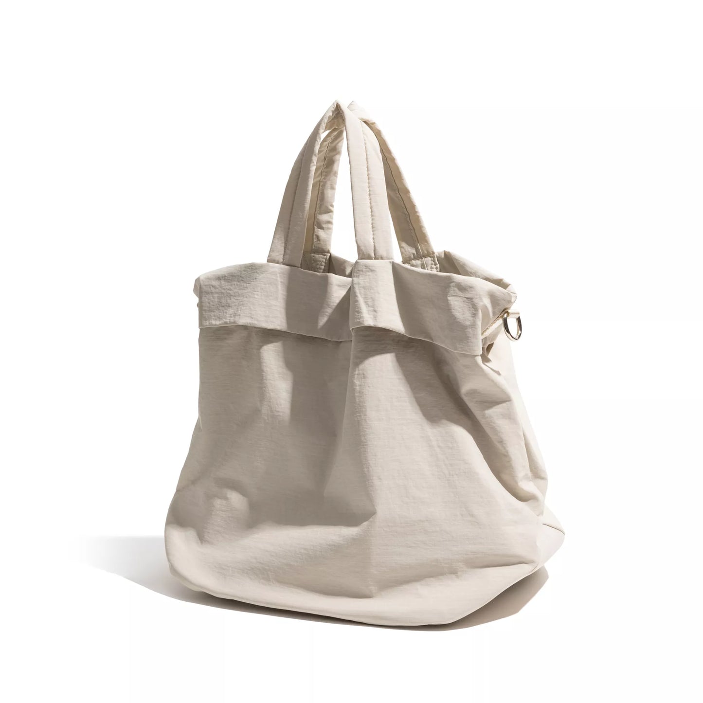 Solid Color Shoulder Pouch Tote Bag