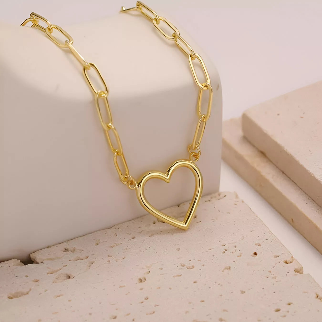 14K Gold Plated Heart Necklace