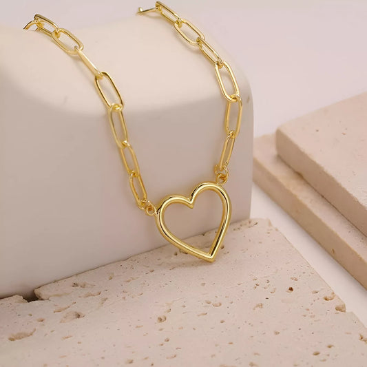 14K Gold Plated Heart Necklace