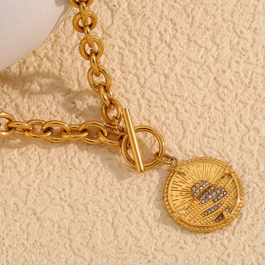 Gold Plated Stainless Steel Pendant