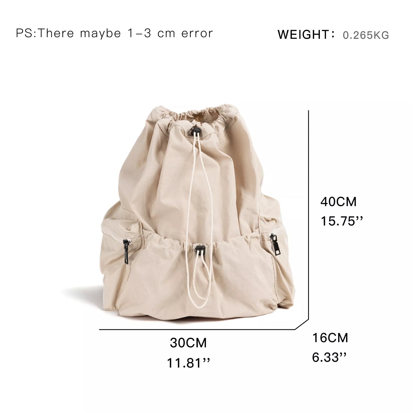 Large Capacity Korean Style Nylon Backpack