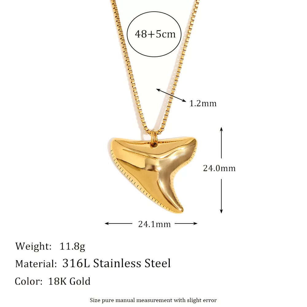 Gold Plated Irregular Triangle Pendant Necklace for Women