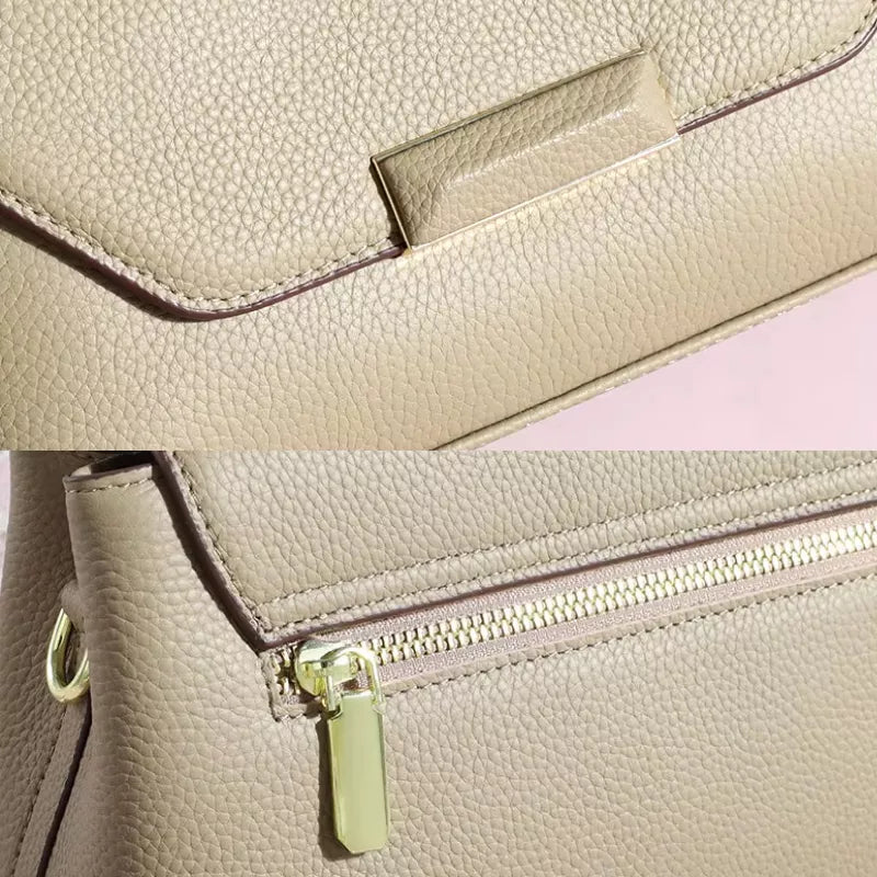 Luxury Genuine Leather Crossbody Satchel