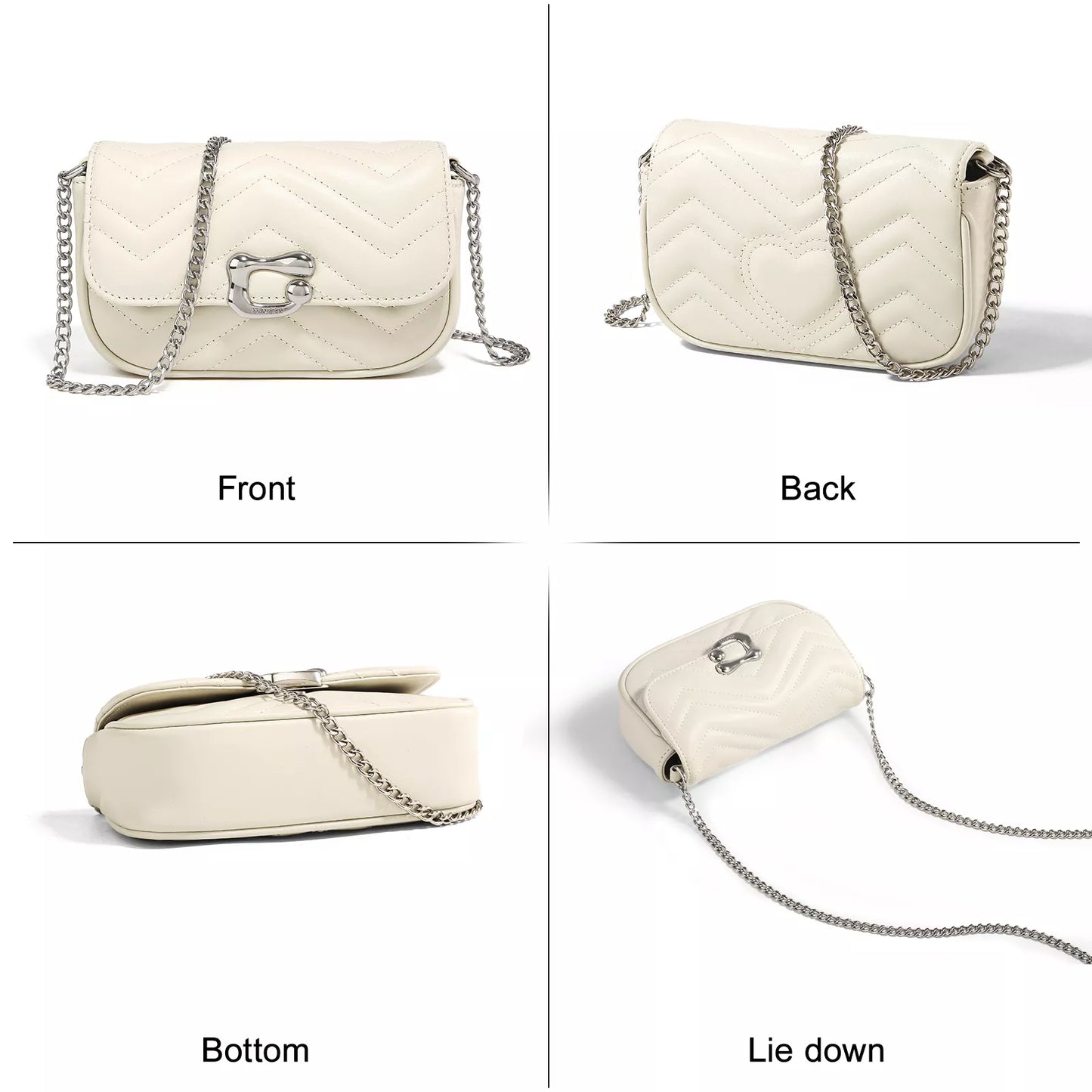 Luxury Sheepskin Chain Shoulder Bag