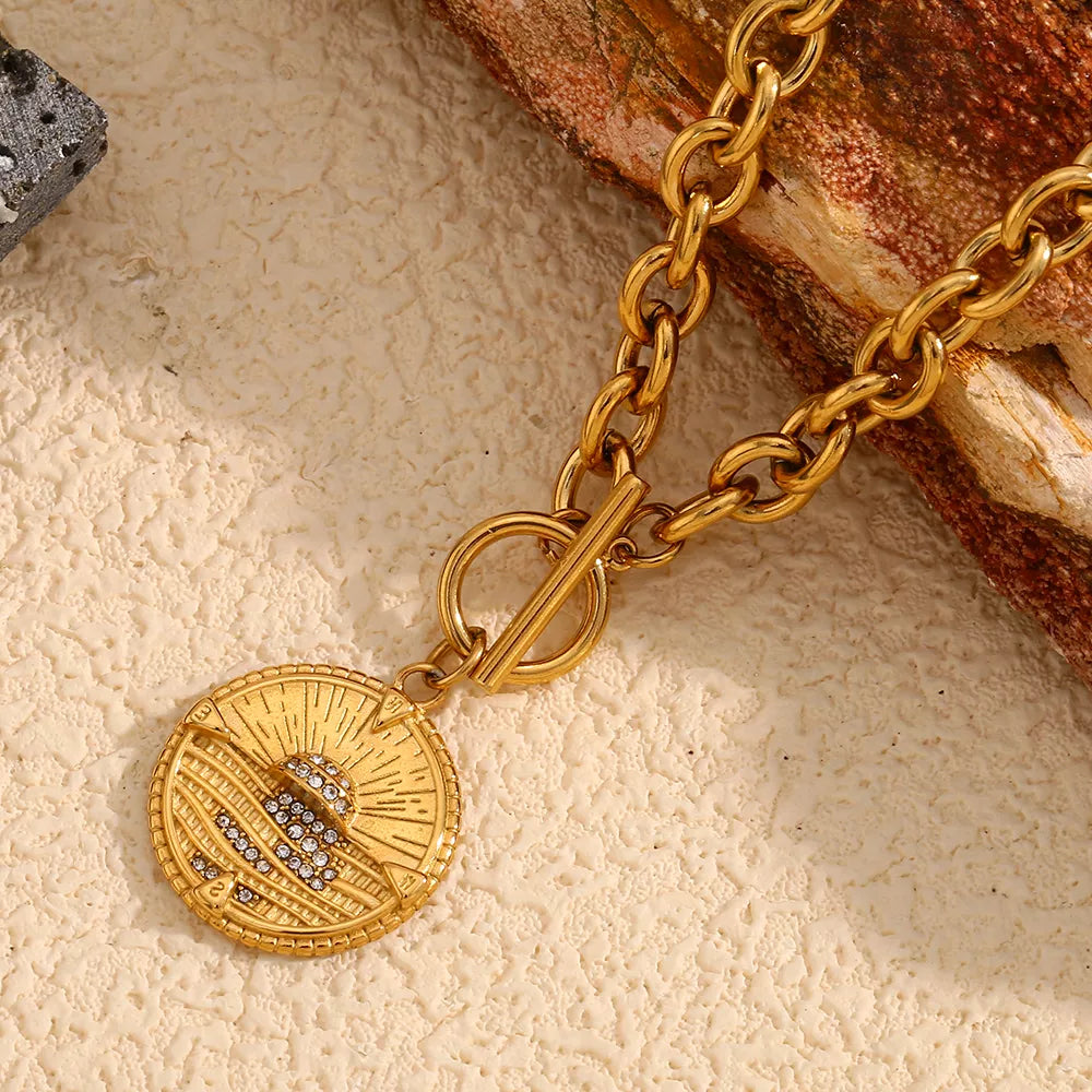 Gold Plated Stainless Steel Pendant