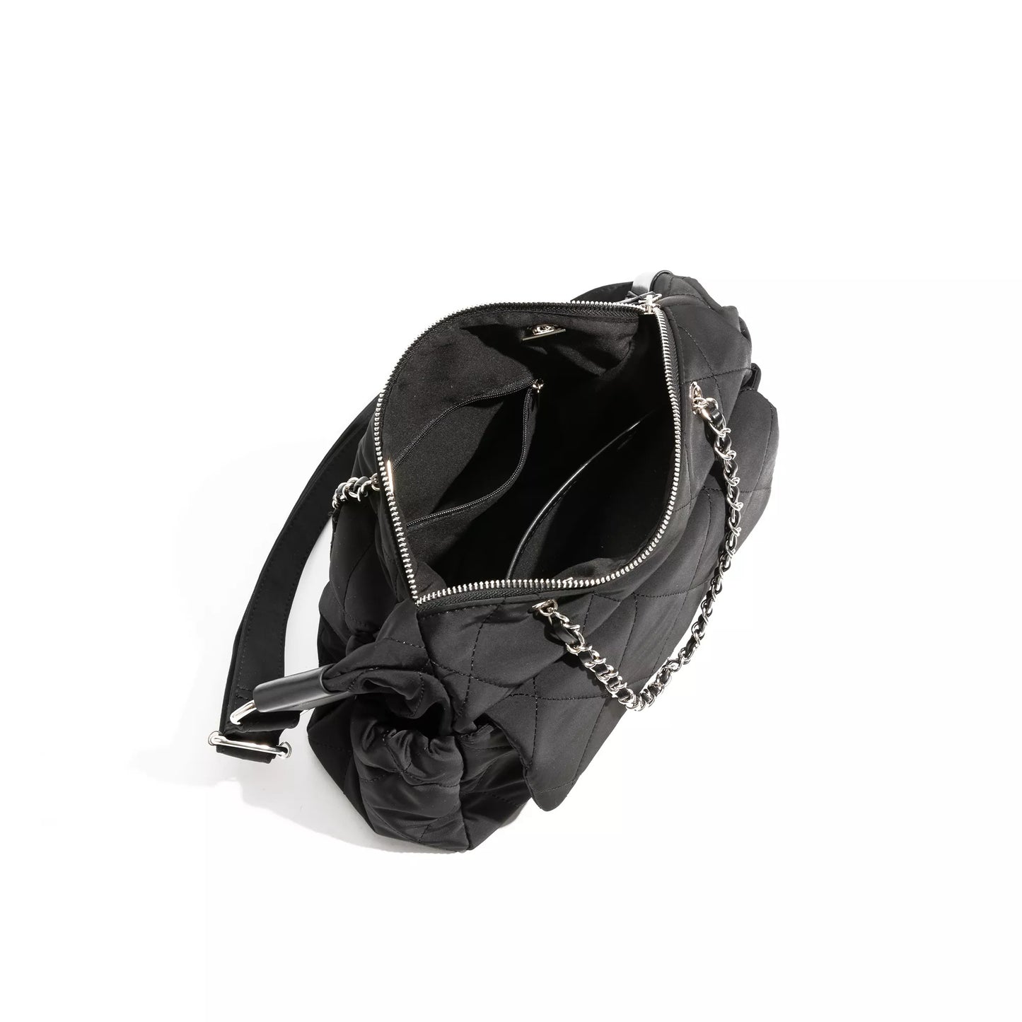 Women’s Diamond Lattice Nylon Shoulder Bag for Everyday Use
