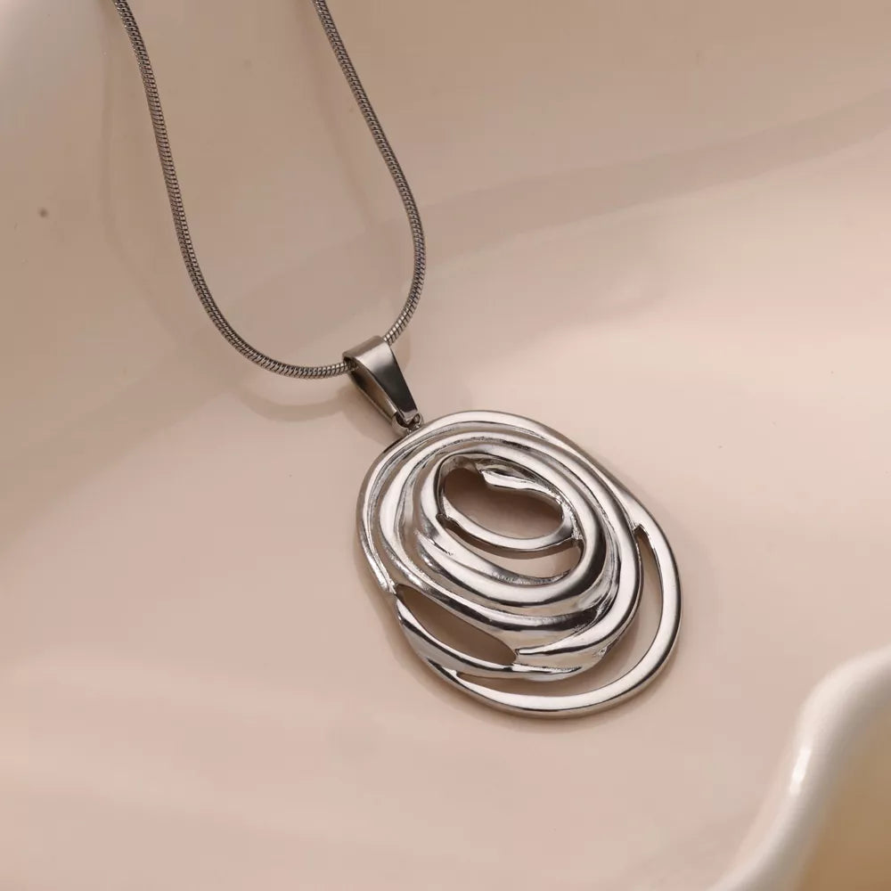 Simple Gold Pendant Necklace for Women