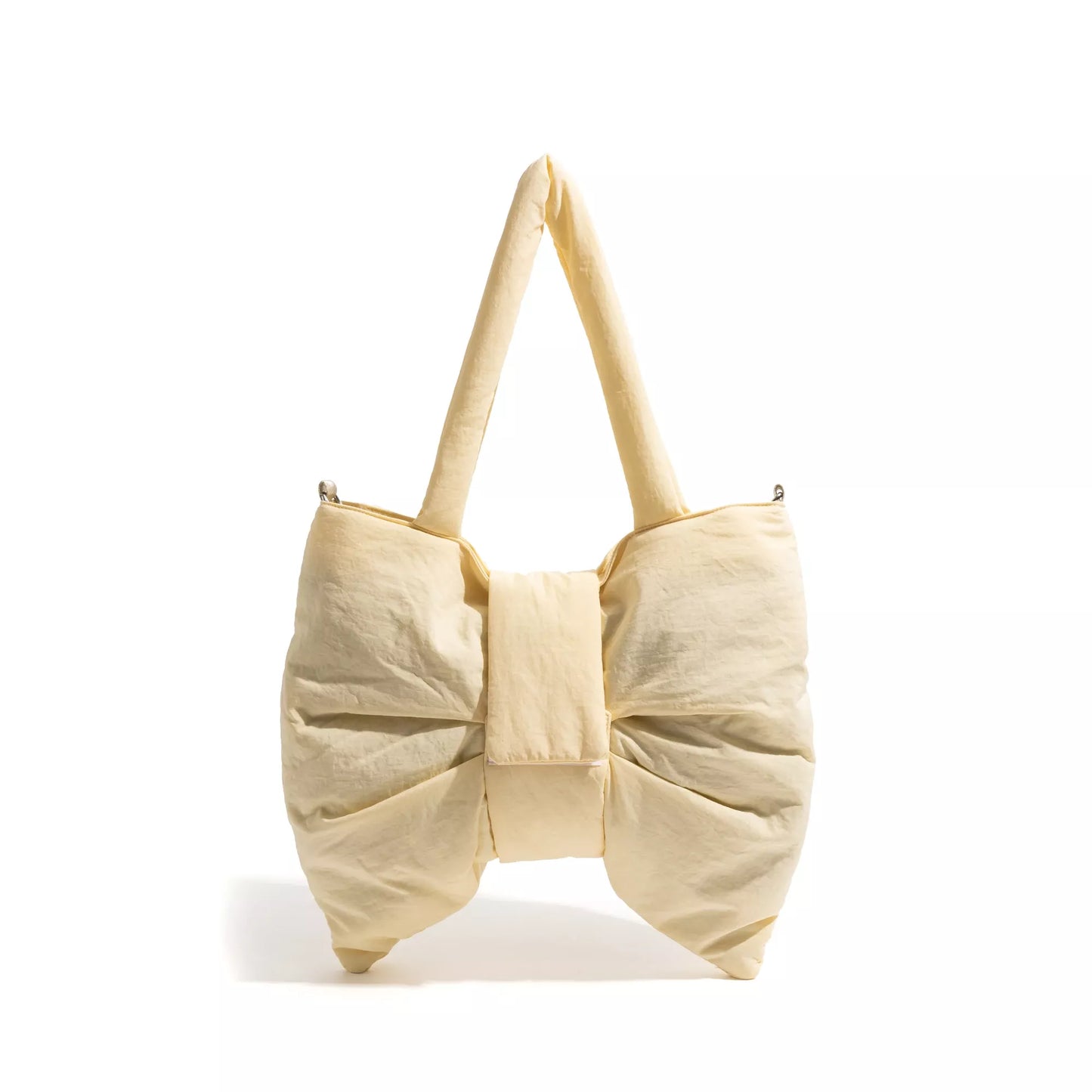 Bow-Shaped Tote Handbag with Velcro Design