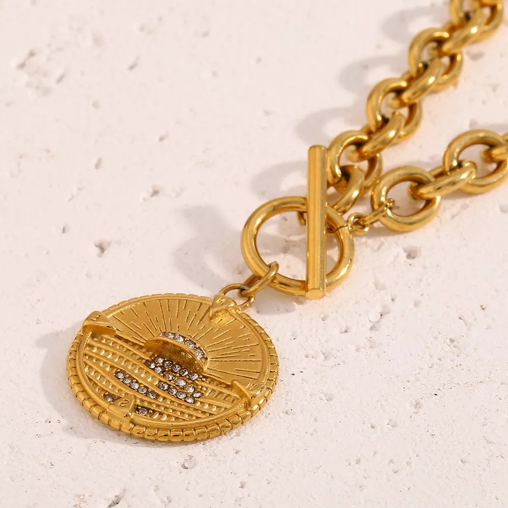 Gold Plated Stainless Steel Pendant