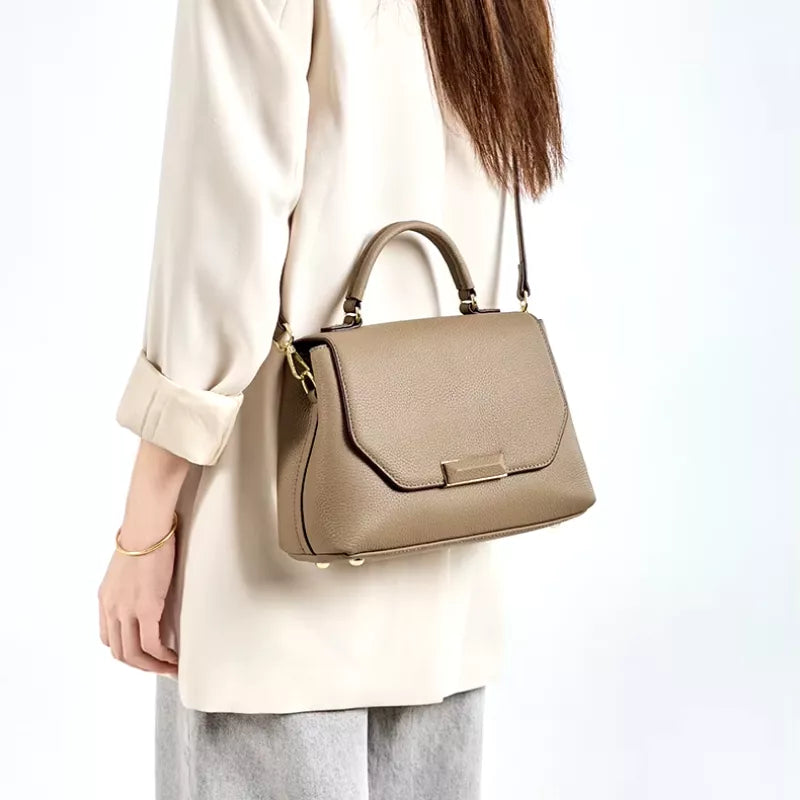 Luxury Genuine Leather Crossbody Satchel
