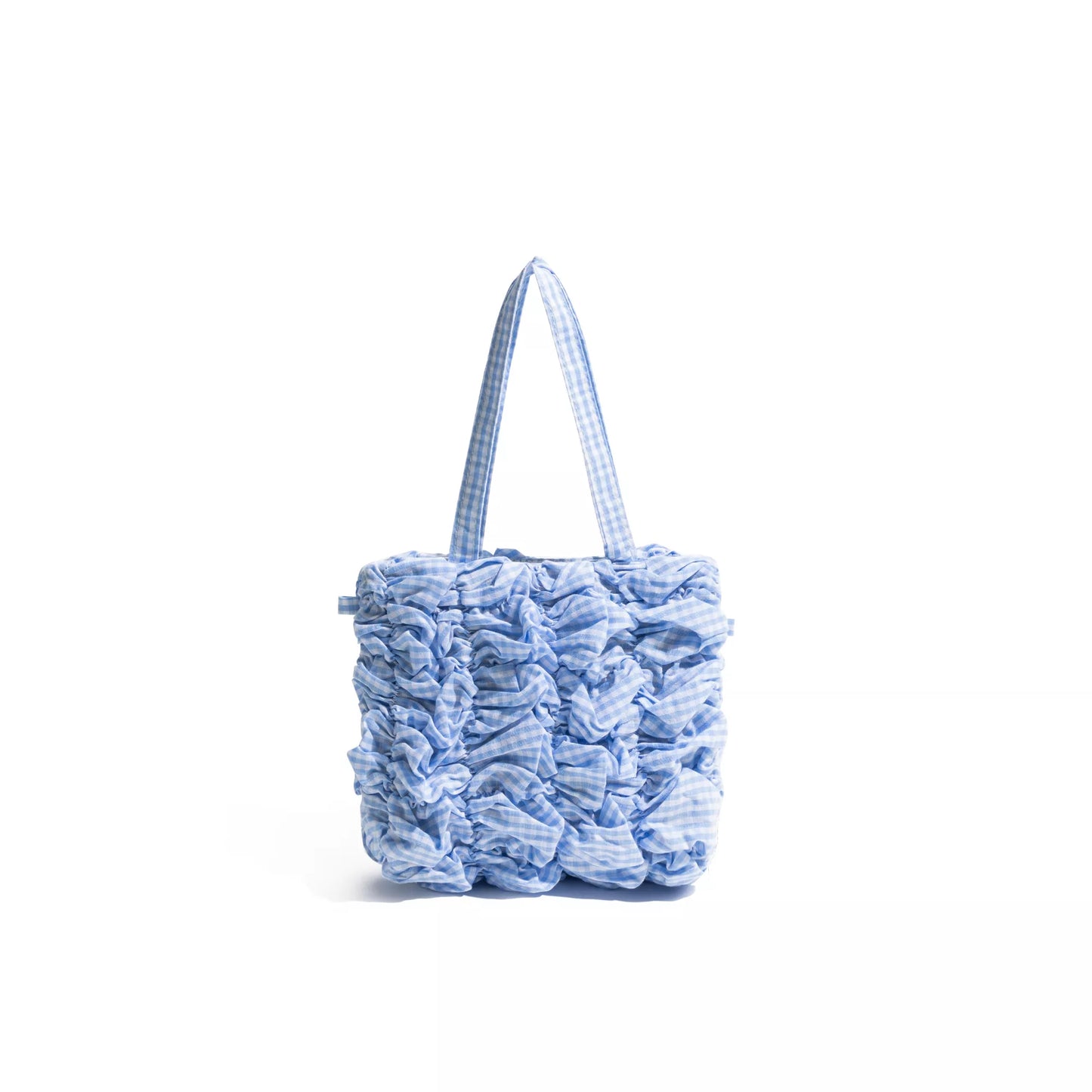 Stylish Wrinkled Small Square Nylon Handbag – Lightweight & Versatile
