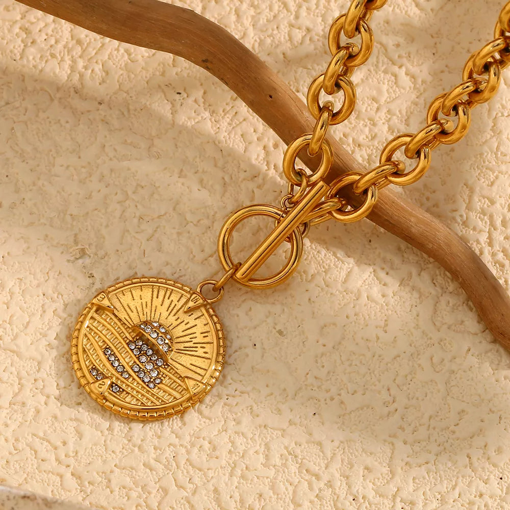 Gold Plated Stainless Steel Pendant