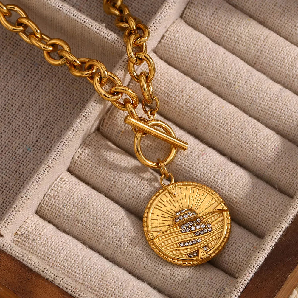 Gold Plated Stainless Steel Pendant