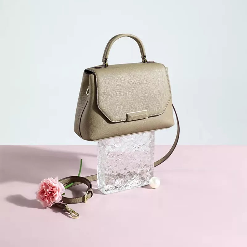 Luxury Genuine Leather Crossbody Satchel