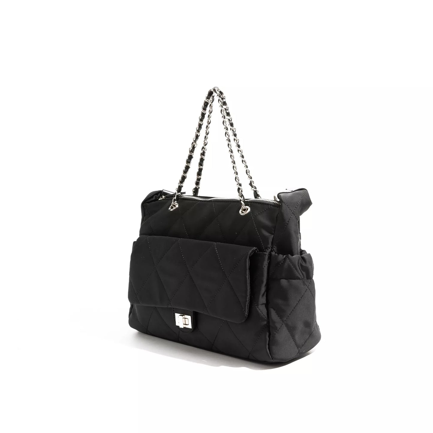 Women’s Diamond Lattice Nylon Shoulder Bag for Everyday Use
